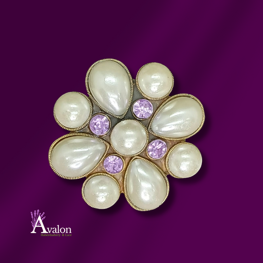 Vintage Monet Flower Brooch style