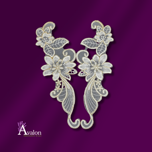 Lace  Floral applique